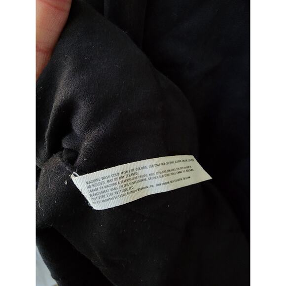 Free People Black Velvet Kimono Jacket Open Boho Witchy Whimsigoth fairy S Baggy - Picture 10 of 12